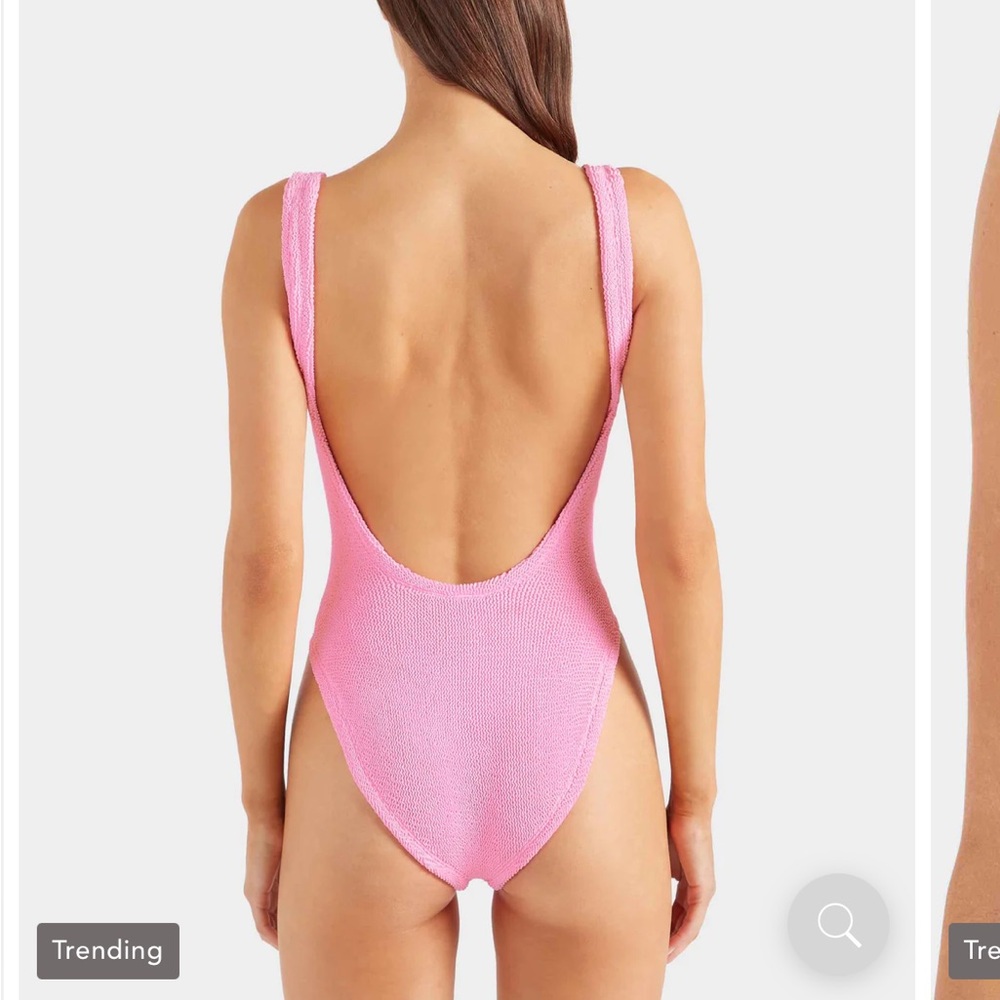NWT 💖 Hunza G Squareneck bathing suit in bubblegum - Picture 11 of 16